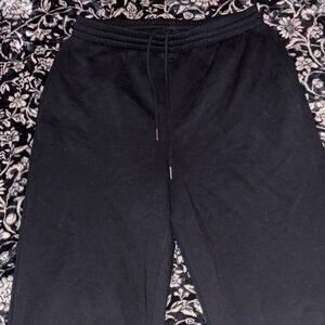 H&M Black Straight Leg Sweatpants